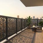 balcone intagliato a laser